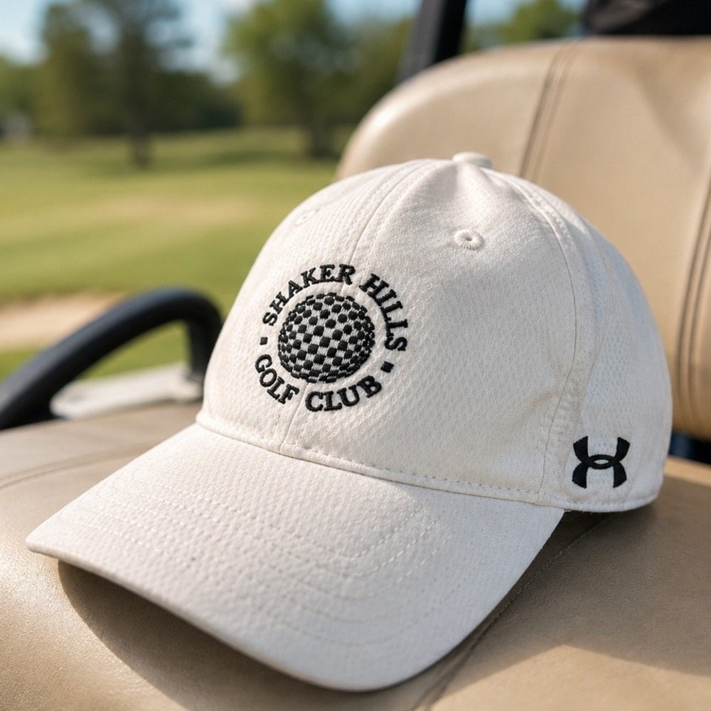 Under Armour Shaker Hills Golf Club Hat White Adjustable Performance Cap Golf